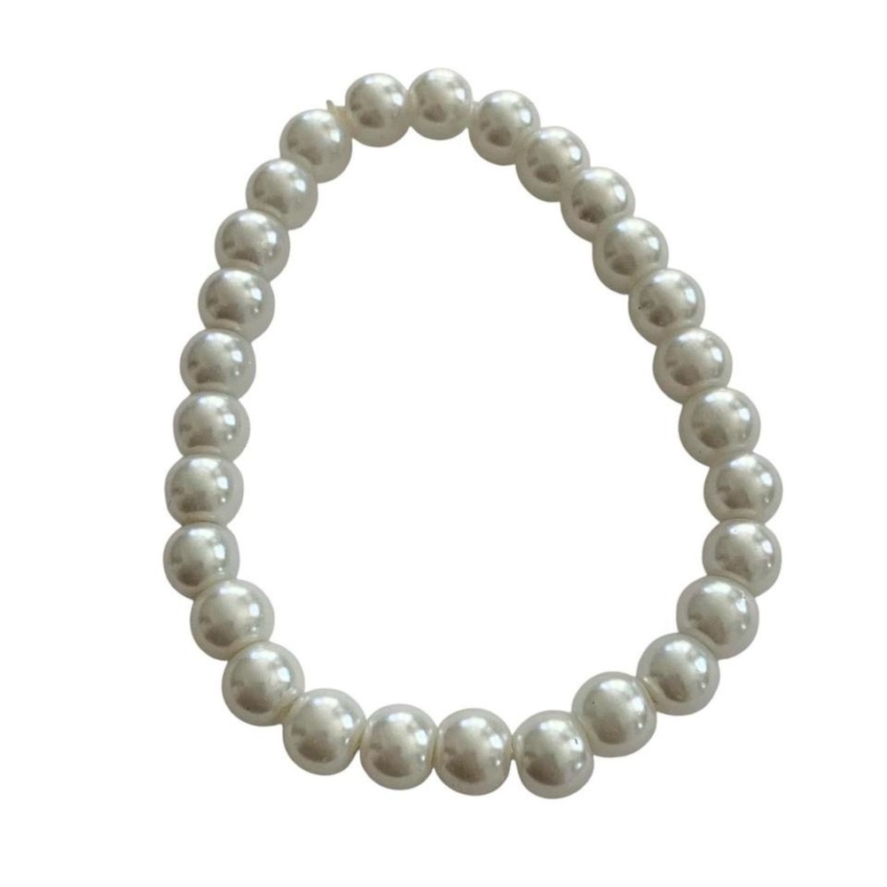 White Artificial Pearl Bracelet